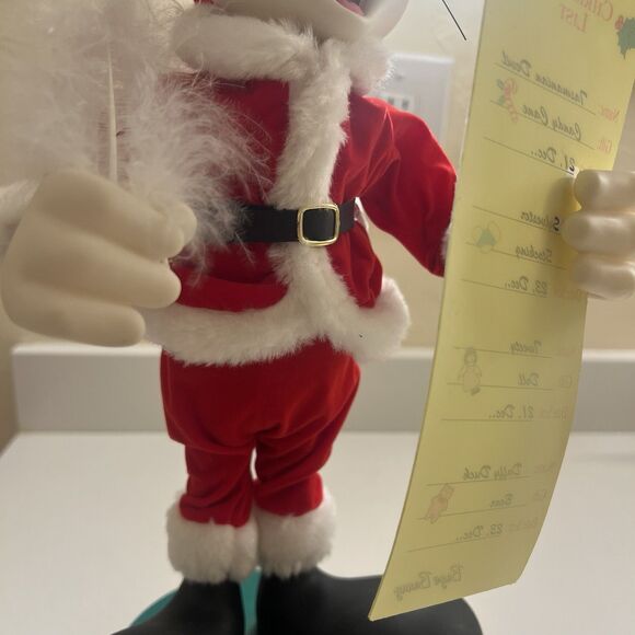 Looney Tunes 15" Animated Figure Bugs Bunny Santa Christmas Matrix 1997 No Sound - Picture 6 of 16